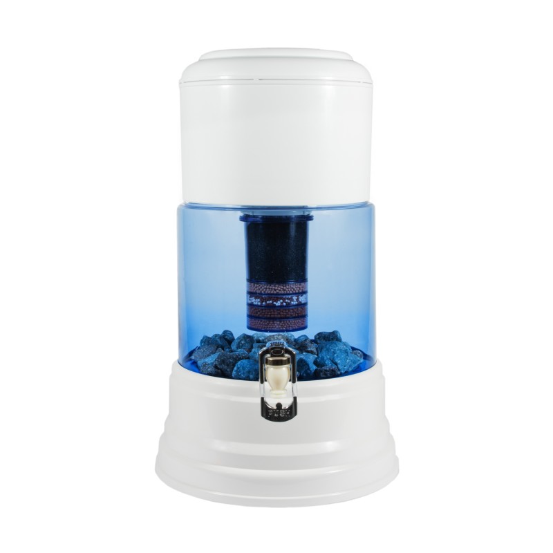 Aqualine 12 glas waterfilter is een 4-in-1 filtersysteem.